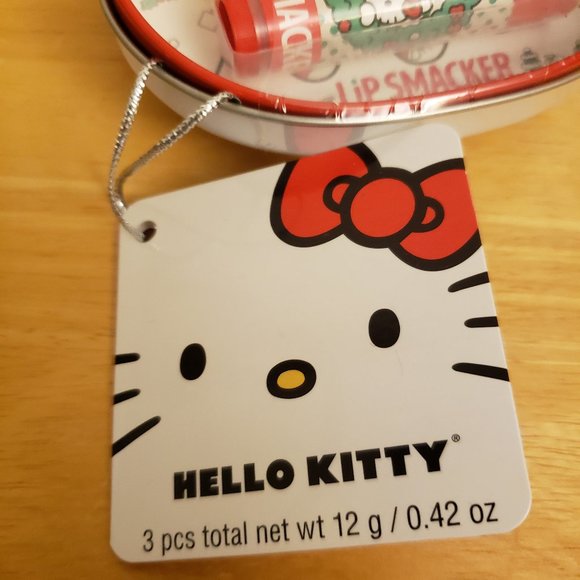 Hello Kitty Lip Smacker + Créme Shop x Hello Kitty Nail Decals & Clear Polish - Picture 5 of 12